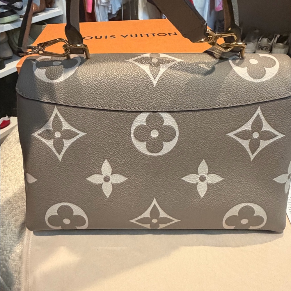Louis Vuitton Madeleine MM in Taupe Bicolor Leather - Picture 10 of 12